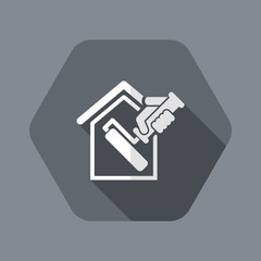 Painter roll icon © Myvector