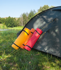 Campsite near the river