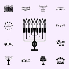 hanukkah candles icon. Hanukkah icons universal set for web and mobile