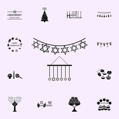 hanukkah craft icon. Hanukkah icons universal set for web and mobile