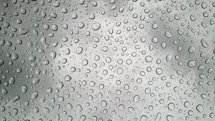 Rain drops on window