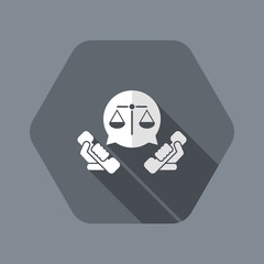 Legal assistance icon