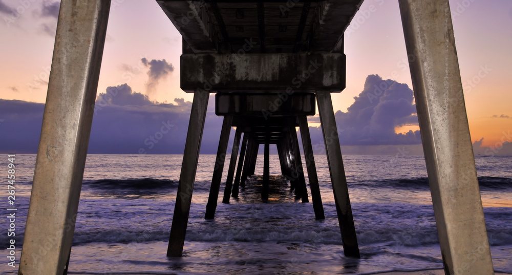 Poster the vero beach pier in florida