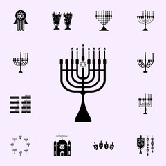 sixth night of Chanukah icon. Hanukkah icons universal set for web and mobile