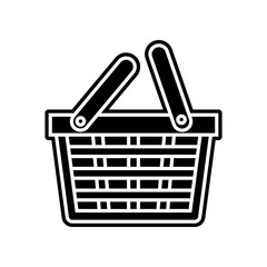 food basket icon. Element of Hipermarket for mobile concept and web apps icon. Glyph, flat icon for website design and development, app development