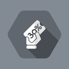 Discount label icon