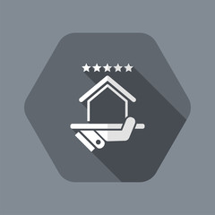 Top rating icon. House.