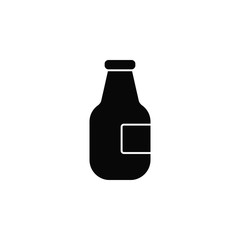 Bottle, drink, beer  icon. Element of kitchen for mobile concept and web apps illustration. Thin flat icon for website design and development, app development. Premium icon