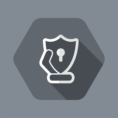 Protection shield icon