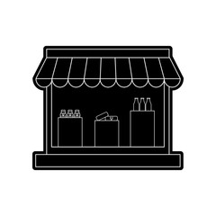dairy store icon. Element of Hipermarket for mobile concept and web apps icon. Glyph, flat icon for website design and development, app development