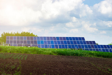solar panels in the countryside