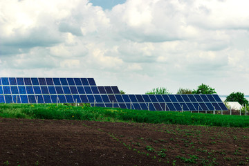 solar panels in the countryside