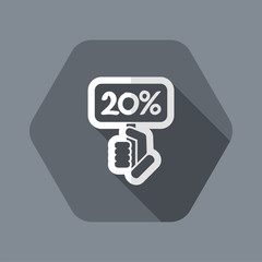 Discount label icon