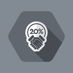 Discount label icon