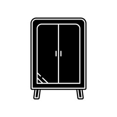 wardrobe  icon. Element of household for mobile concept and web apps icon. Glyph, flat icon for website design and development, app development