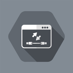 Transfer usb window - Vector flat minimal icon