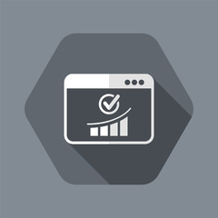 Check increasing - Vector flat minimal icon
