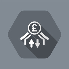Money transfer icon - Sterling