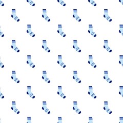 Boy sock pattern seamless vector repeat for any web design