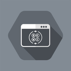 Currency web services icon