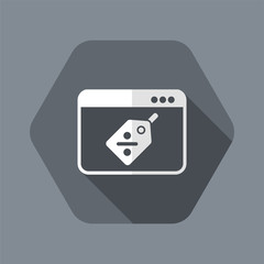 Digital discount label icon