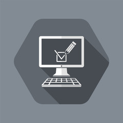 Checking box web icon