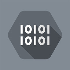 Binary code concept -  Minimal vector icon