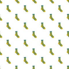 Striped sock pattern seamless vector repeat for any web design