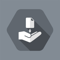 Download button - Minimal vector icon