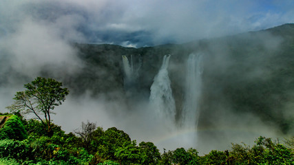 Fototapeta na wymiar Jog Falls, Karnataka - The highest plunge waterfall in South India