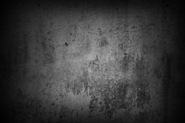 Obraz na płótnie Canvas Grey dark textured grunge concrete wall background
