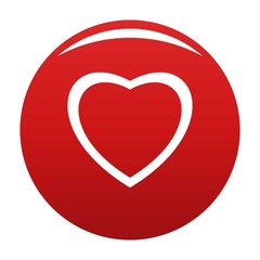 Fearless heart icon. Simple illustration of fearless heart vector icon for any design red
