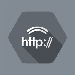 Web internet connection - http - Minimal vector icon
