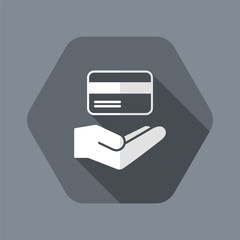 Credit card concept - Minimal modern icon