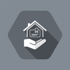 Home certification services - Vector icon