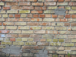 photo of dirty grunge brick wall surface
