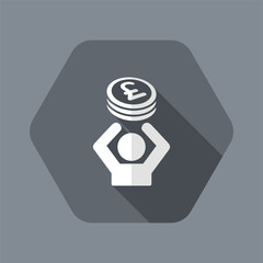 Financial help - Vector web icon