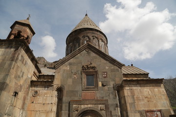 Fototapeta na wymiar in armenia geghard the old monastery