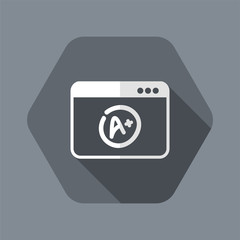 A+ top evalutation - Vector flat icon
