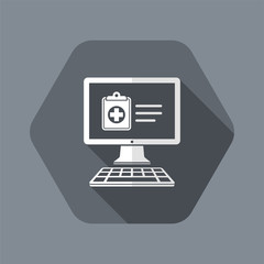 Medical web services - Vector flat icon