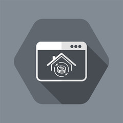 Real estate investment - Vector icon for computer website or application