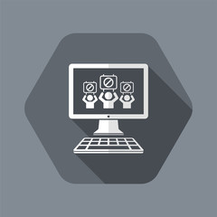 Prohibited page - Vector icon for computer website or application