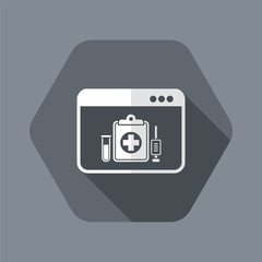 Medical digital page - Vector icon for computer website or application