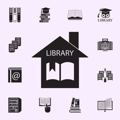 library icon. Library icons universal set for web and mobile