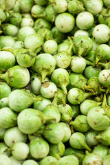 Eggplant with nutritious The background is a lot of eggplant.