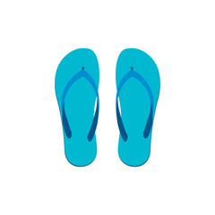 Slippers. Flipflops. Vector illustration. Isolated.