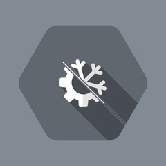 Cool temperature settings icon