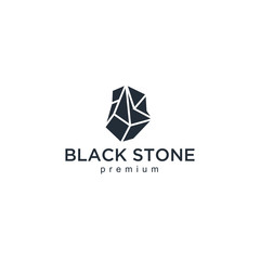 Naklejka premium stone gems logo template vector illustration