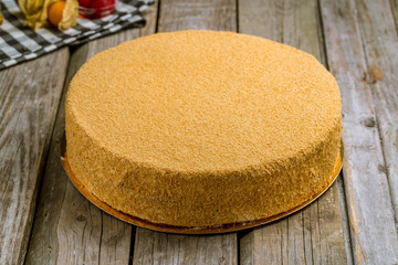 a piece of honey cake