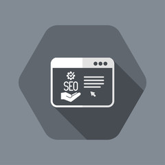 Search engine concept on tablet